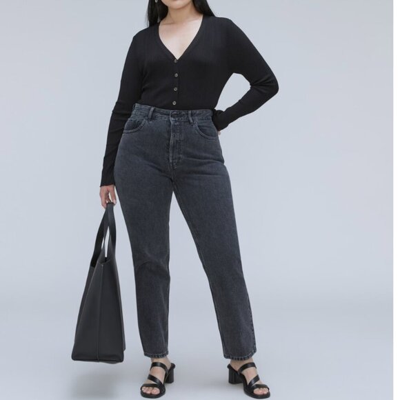 Everlane The Curvy 90s Cheeky Hourglass Jean Denim Straight Jeans New Size 33 - Picture 1 of 11